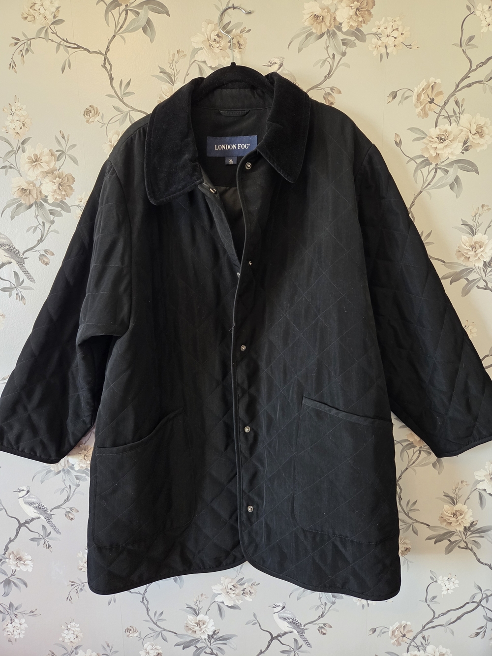 London Fog | Black Quilted Jacket | Size XL
